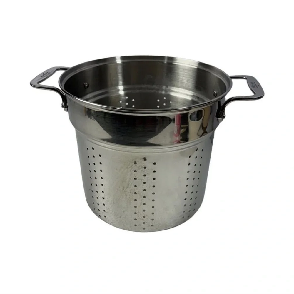 All Clad perforated inserts steamer or pasta strainer